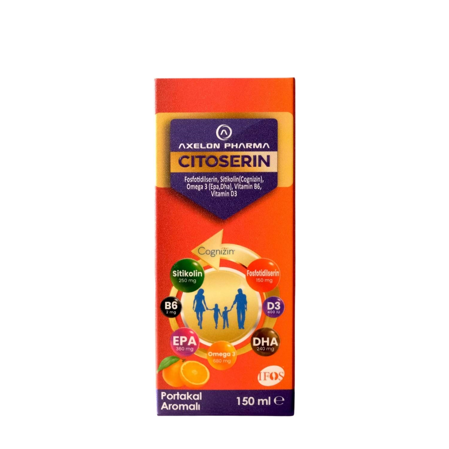 Axelon Citoserin Sıvı Şurup Portakal Aromalı 150 ml-Axelon Pharma