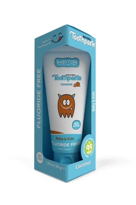 Babyton Baby And Kids Coconut Natural Toothpaste 50 gr-BABYTON