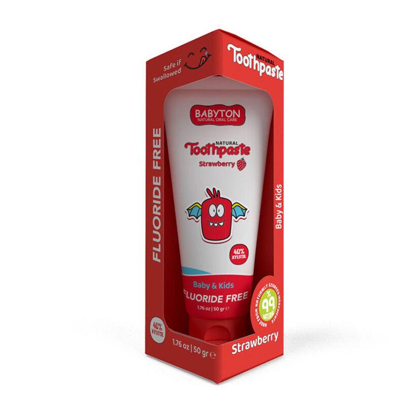Babyton Baby And Kids Strawberry Natural Toothpaste 50 gr-BABYTON