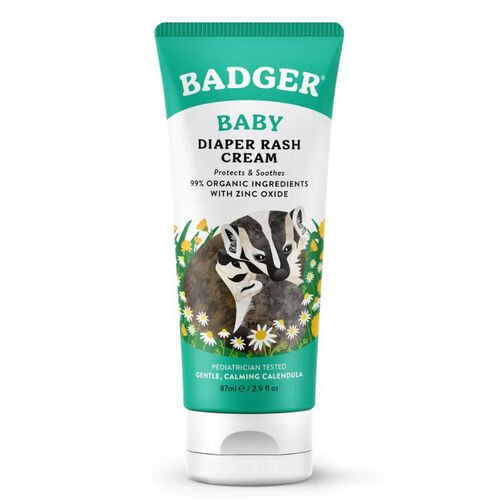 Badger Bebek Bezi Kremi Pişik Önlemeye Yardımcı Diaper Cream 87 ml-Badger