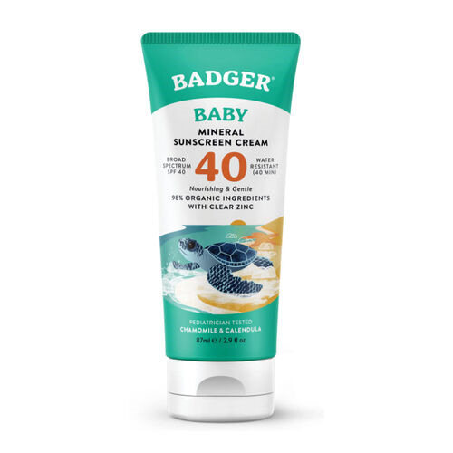 Badger Bebek Güneş Kremi %98 Organik SPF40 87 ml-Badger