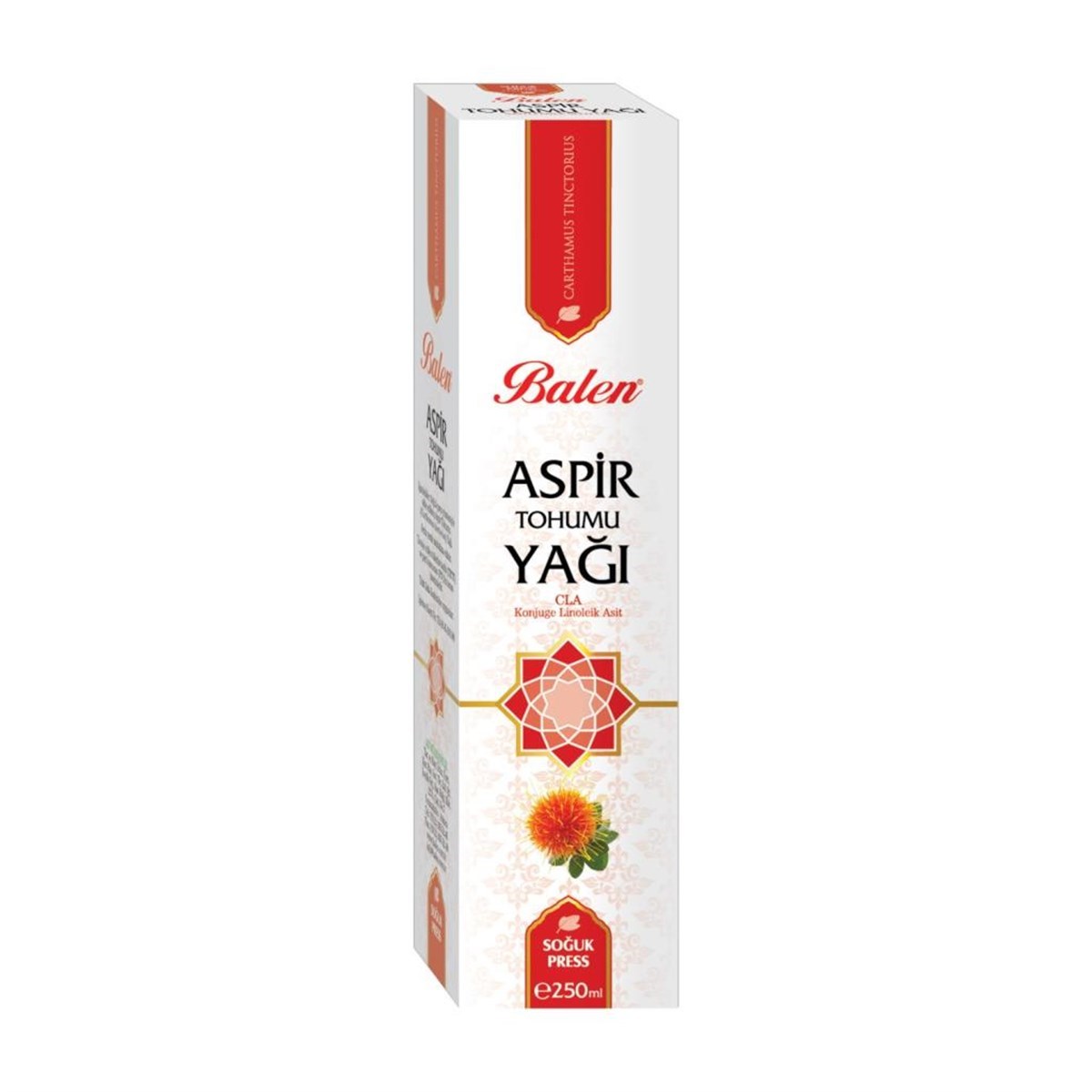 Balen Aspir Tohumu Yağı 250 ml Soğuk Pres