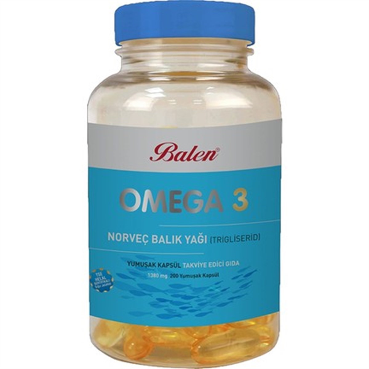 Balen Omega 3 Norveç Balık Yağı 1380 mg 200 Kapsül