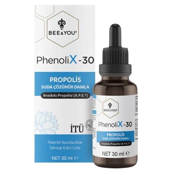 Bee & You PhenoliX-30 Propolis Suda Çözünür Damla 30 ml-BEE & YOU