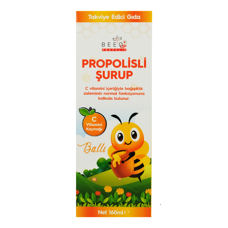 Bee'o Up Propolis Ballı Çocuk Şurubu 150 ml-Beeo