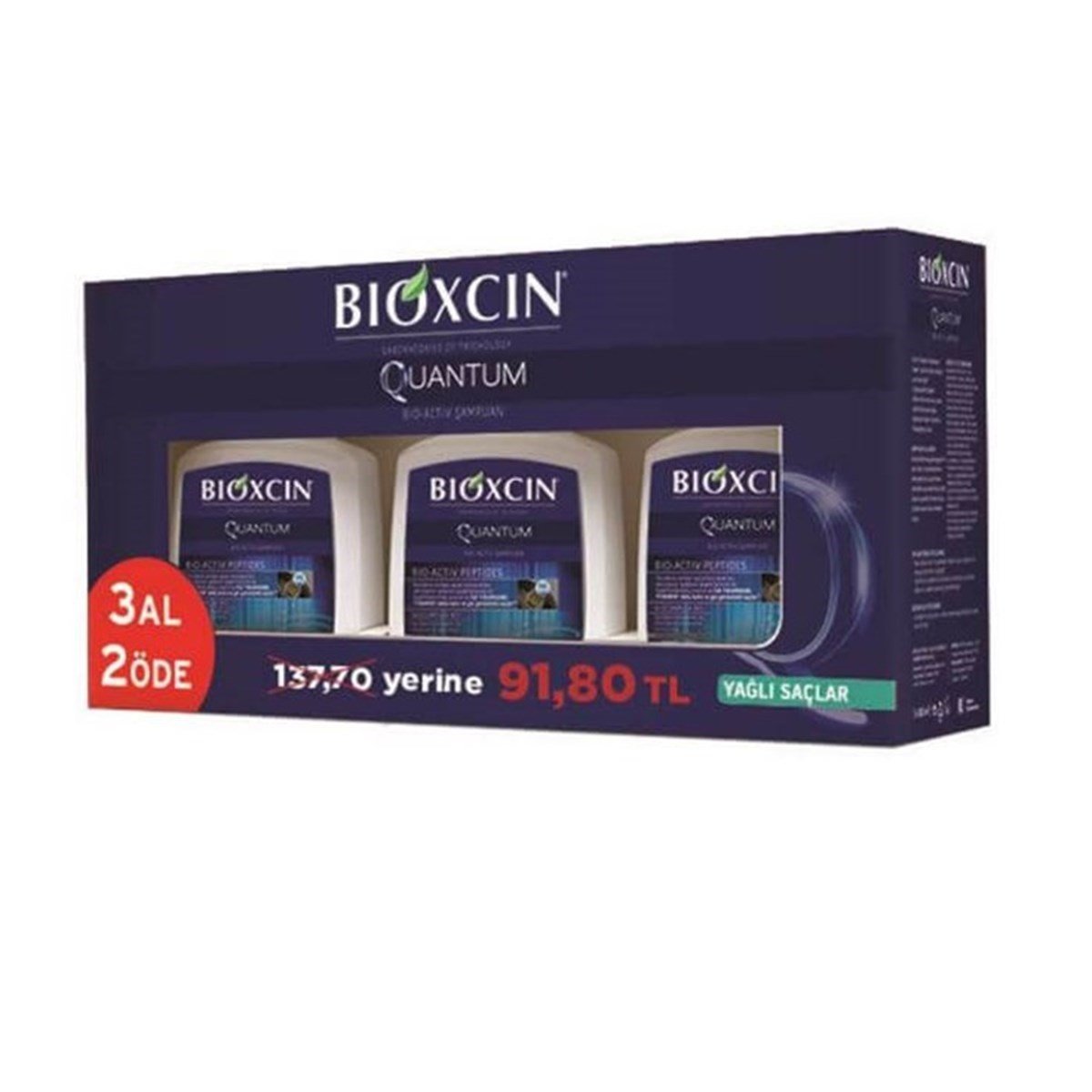 Bioxcin Quantum Yağlı Şampuan 3 Al 2 Öde
