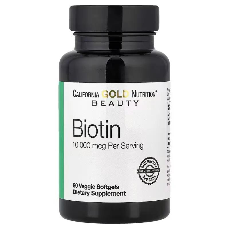 California Gold Nutrition Biotin 10,000 mcg 90 Softgels-California Gold Nutrition