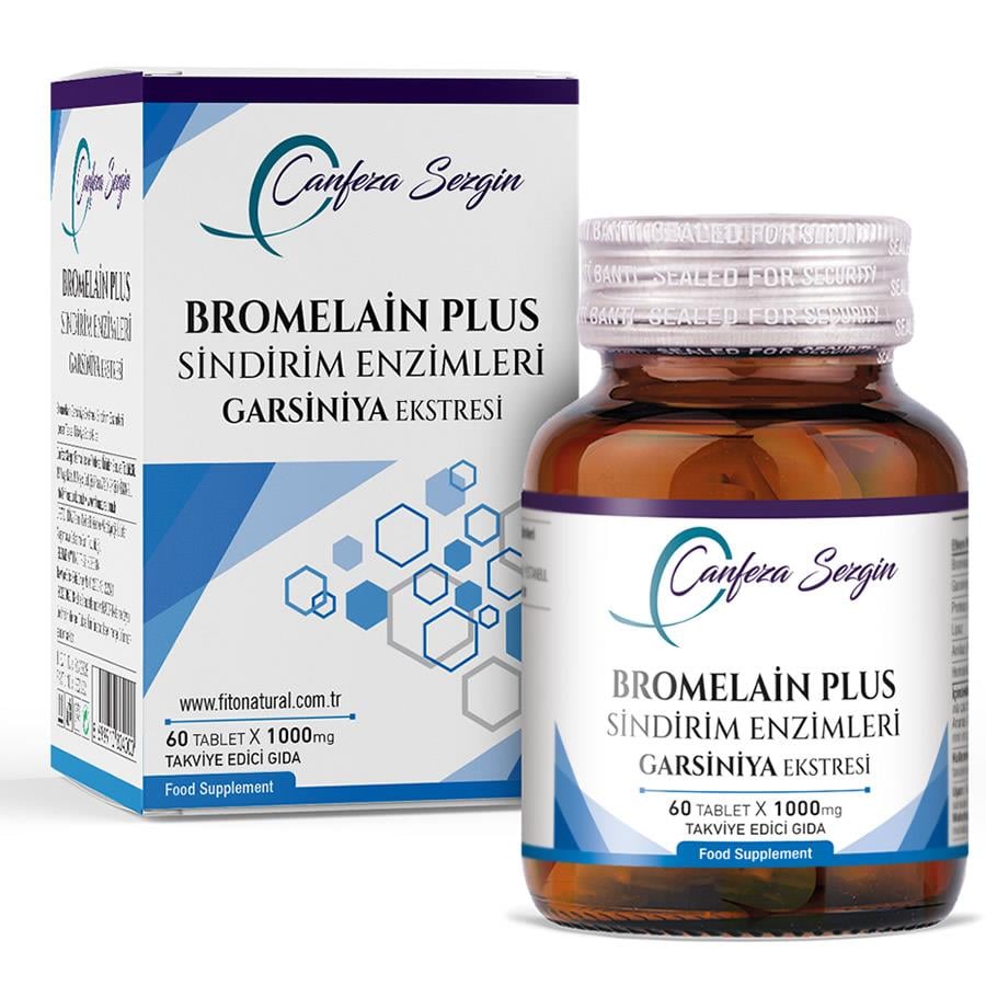 Canfeza Sezgin Bromelain Plus Sindirim Enzimleri Garsiniya 60 Tablet-CANFEZA SEZGİN