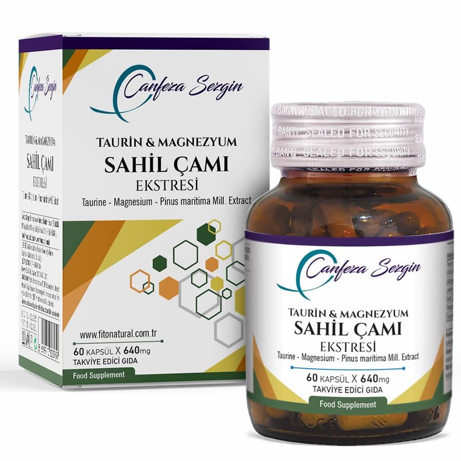 Canfeza Sezgin Sahil Çamı Ekstresi Taurin Magnezyum 60 Kapsül-CANFEZA SEZGİN