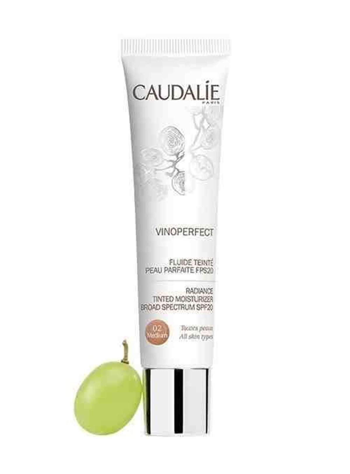 Caudalie Vinoperfect Radiance Tinted Moisturizer Spf20 40Ml