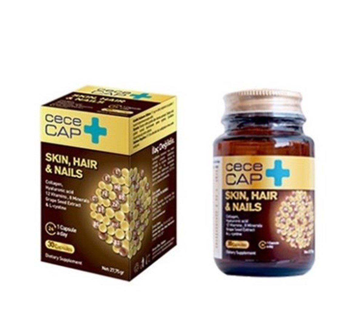 CeceCAP Skin Hair Nails Takviye Edici Gıda 30 Kapsül