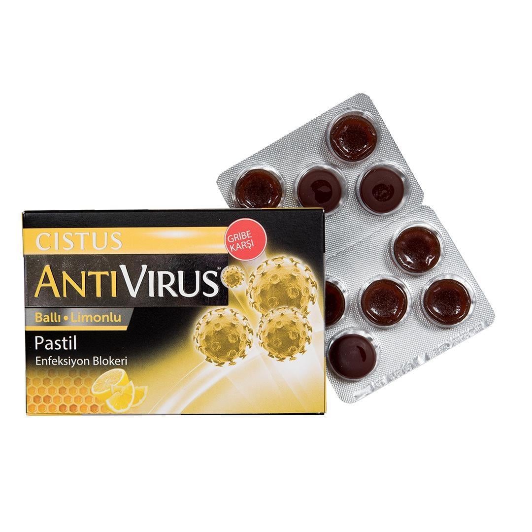 Cistus Antivirus Ballı Limonlu Pastil 10 Adet-Cistus