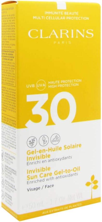 Clarins Invisible Sun Care Gel To Oil SPF30 50 ml-Clarins