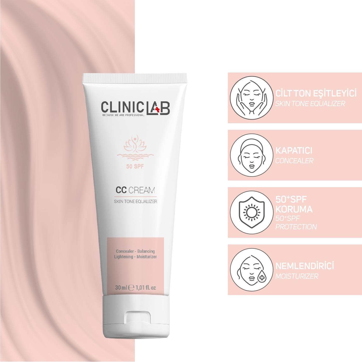 Cliniclab CC Krem SPF50 30 ml-Cliniclab