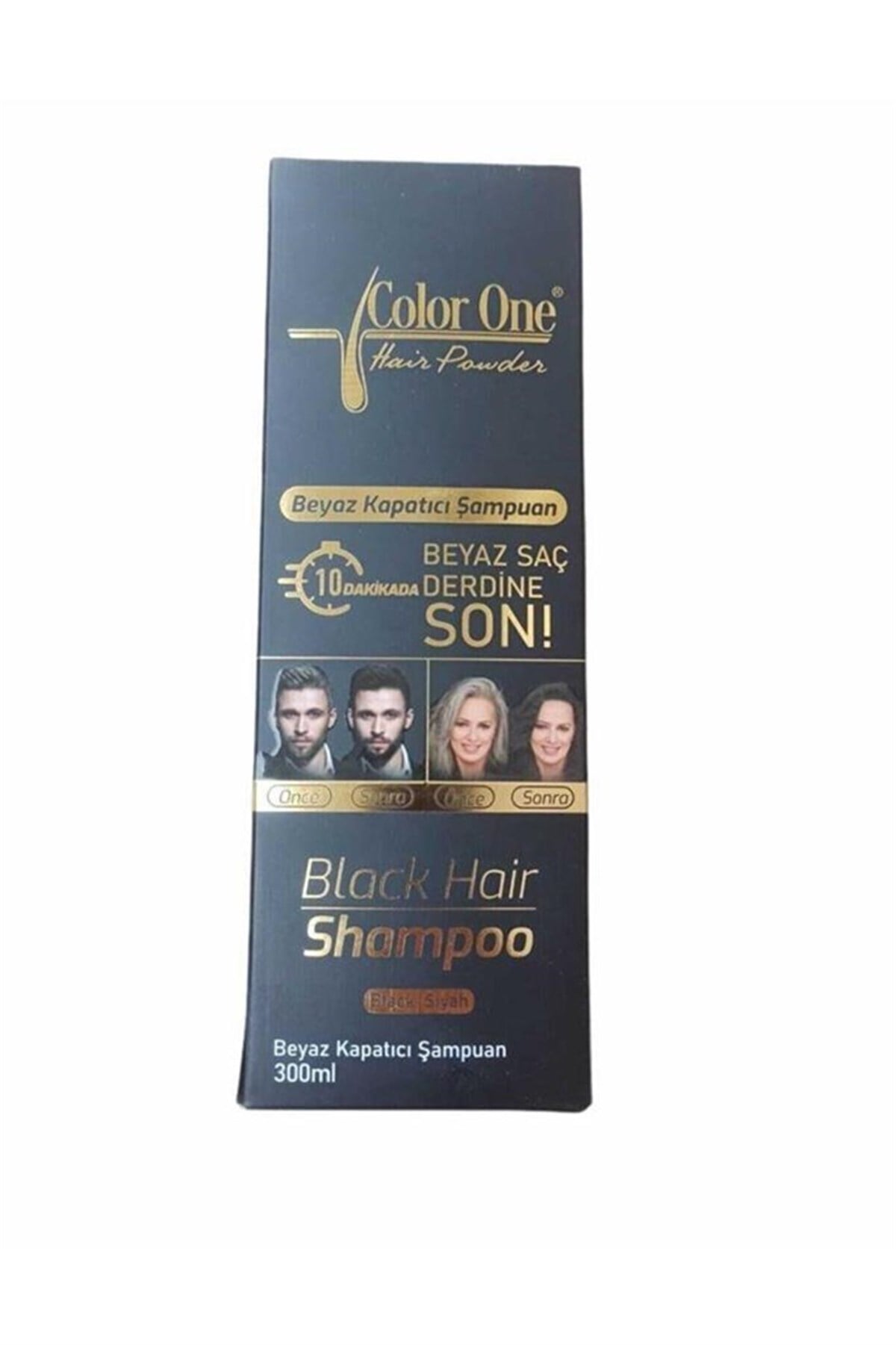 Color One Black Hair Shampoo 300 ml Siyah Saçlar İçin Beyaz Kapatıcı Şampuan