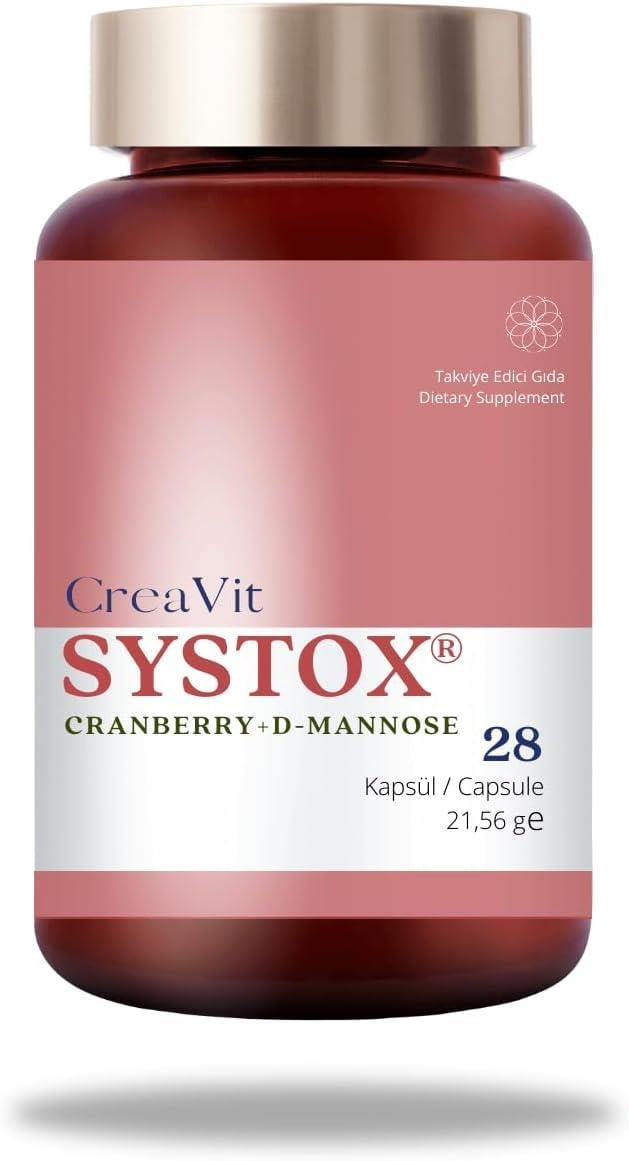 Creavit Systox Phytosome Cranberry Turna Yemişi ve D-Mannoz 28 Vegan Kapsül-CreaVit