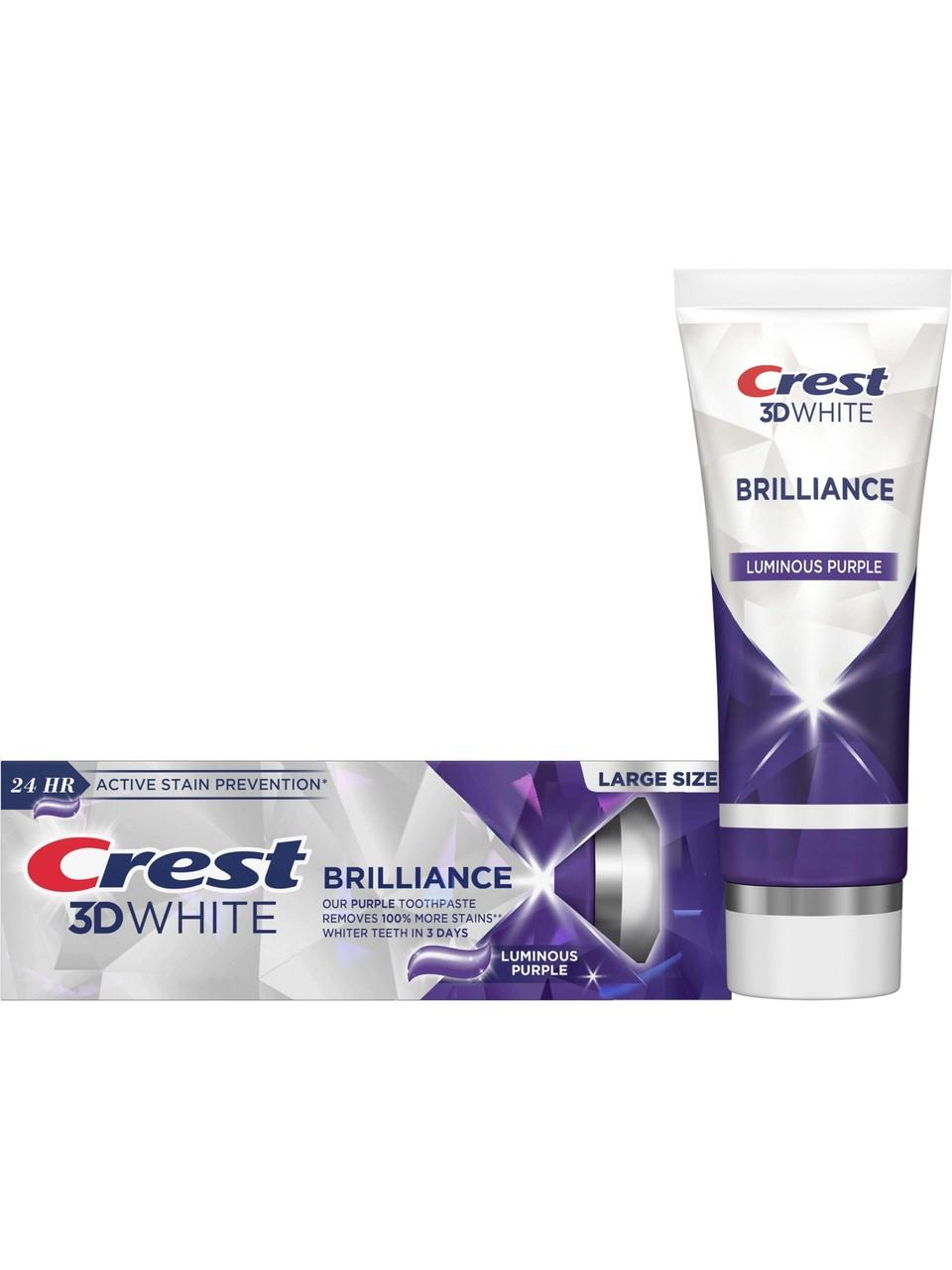 Crest 3D White Brilliance Luminous Purple Diş Macunu 130 gr-Crest