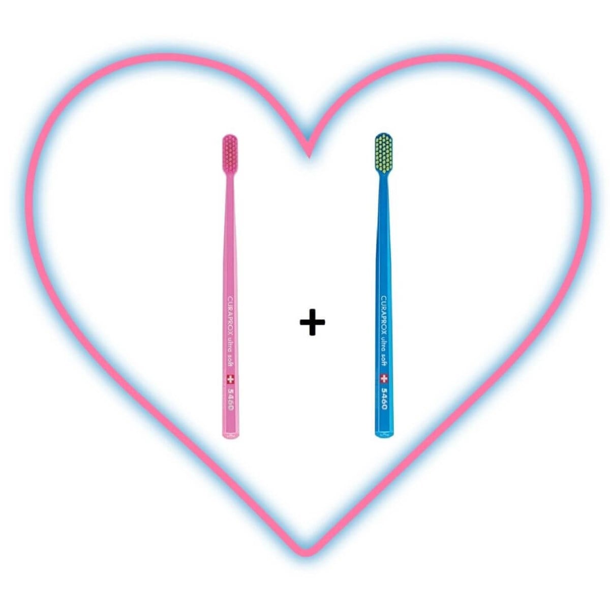 Curaprox CS 5460 LOVE 2 'li Pembe-Mavi Diş Fırçası-Curaprox
