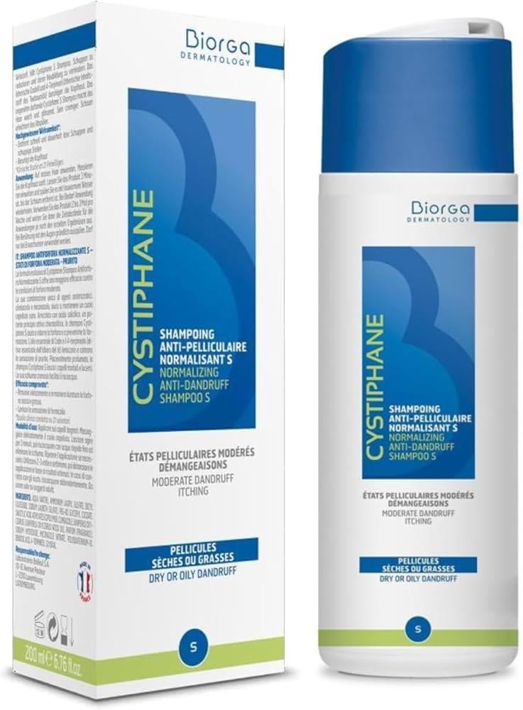 Cystiphane Normalizing Anti-Dandruff S Shampoo 200 ml-Biorga Cystiphane