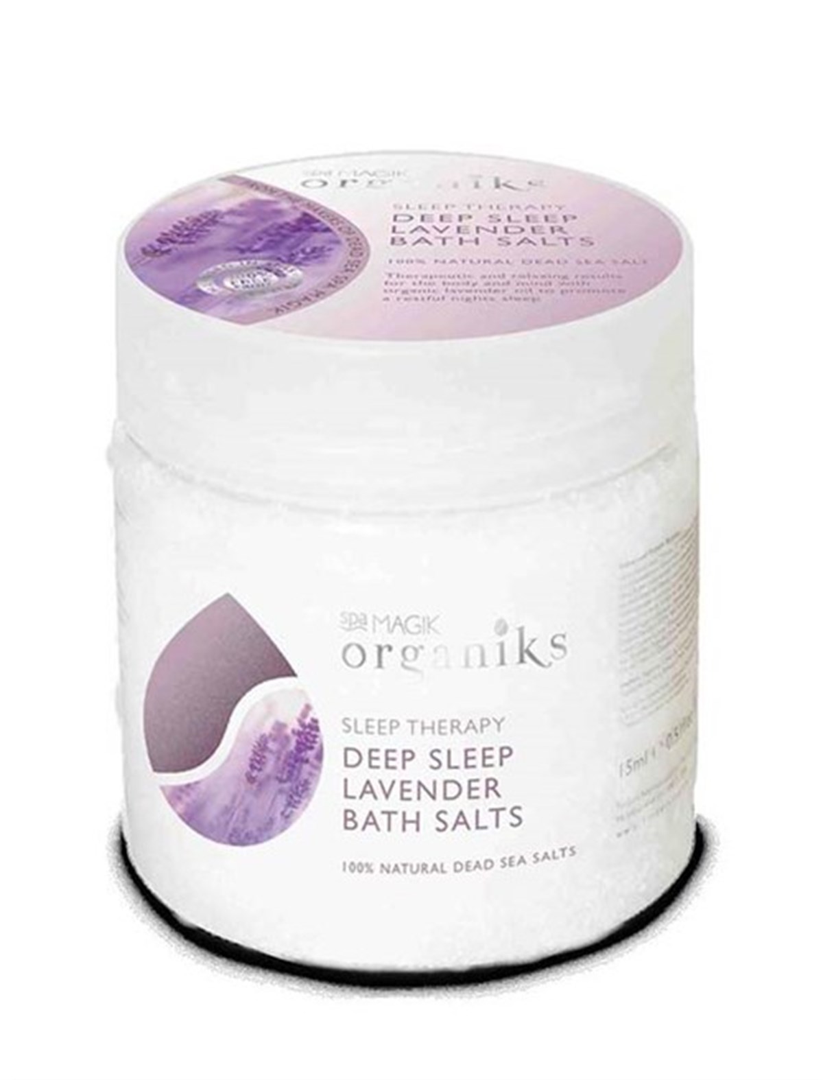 Dead Sea Spa Magik Organiks Sleep Therapy Deep Sleep Lavender Bath Salts 550 Gr
