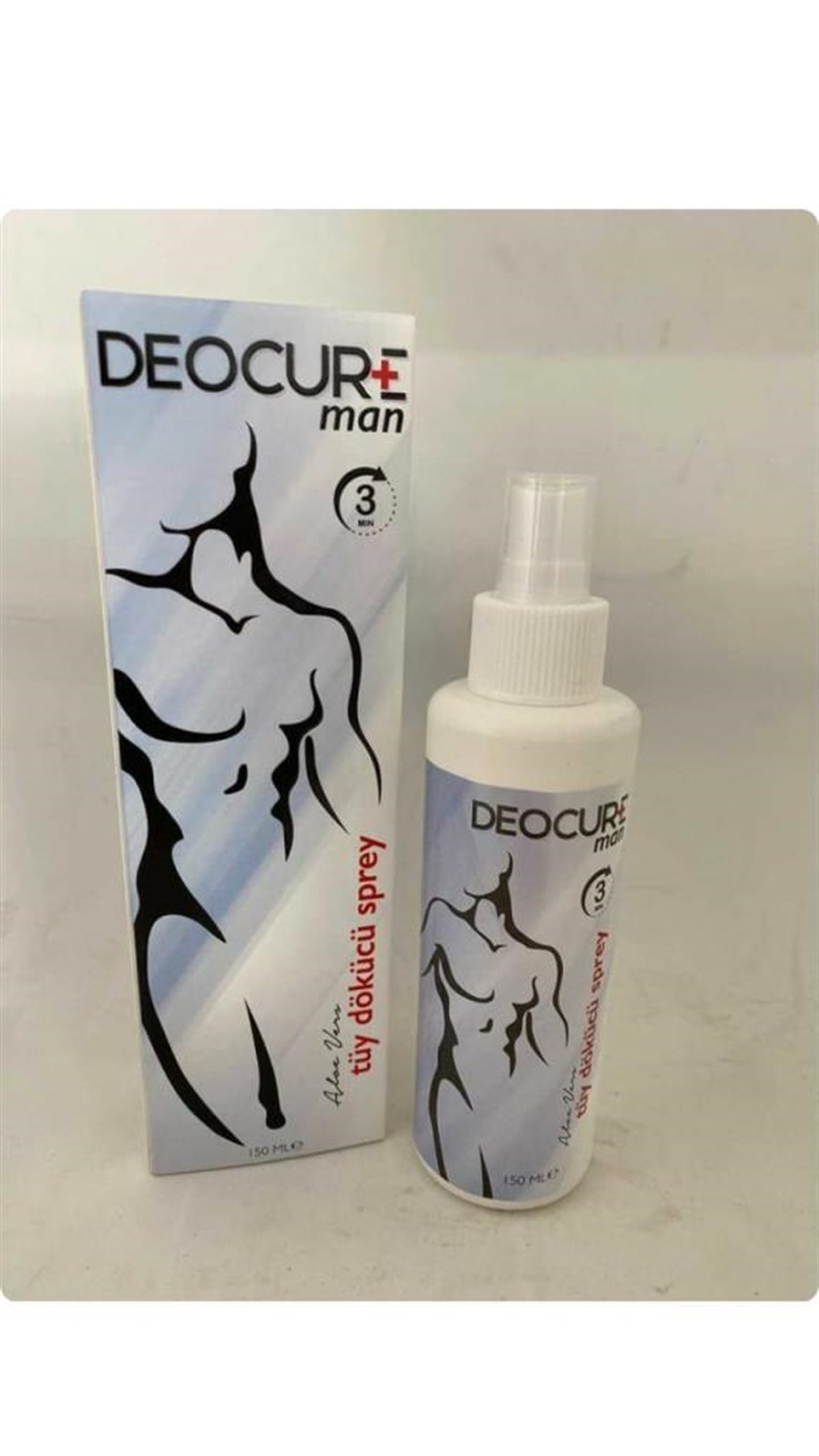 Deocure Man Aloe Vera Erkek Tüy Dökücü Sprey 150 Ml
