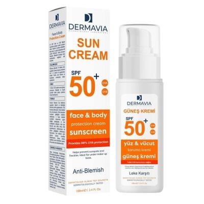 Dermavia Güneş Kremi Lekeli Karşıtı SPF50+ 100 ml-DERMAVIA