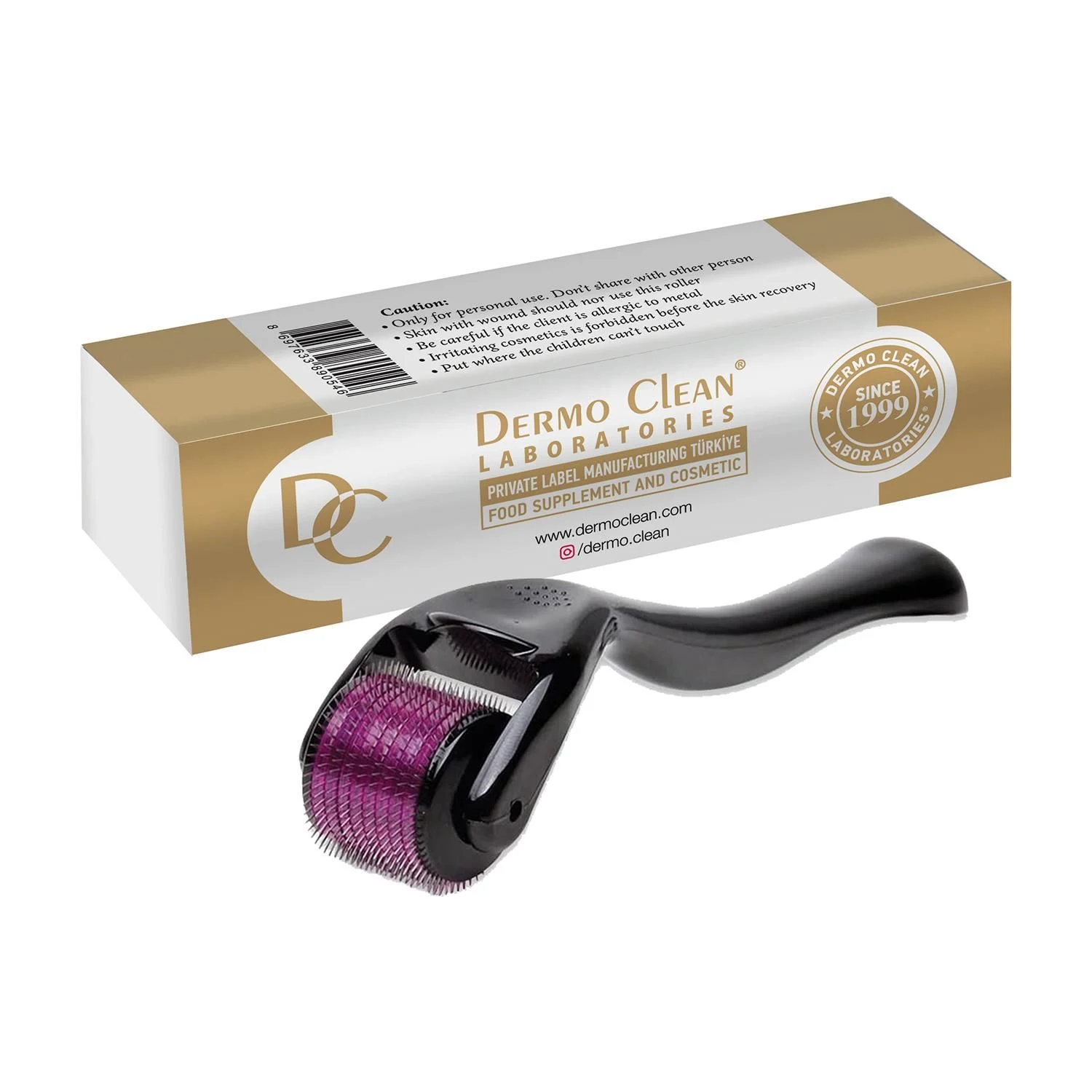 Dermo Clean Dermaroller Aleti 0.50MM. ( Saklama Kutusu Hediyeli )-Dermo Clean