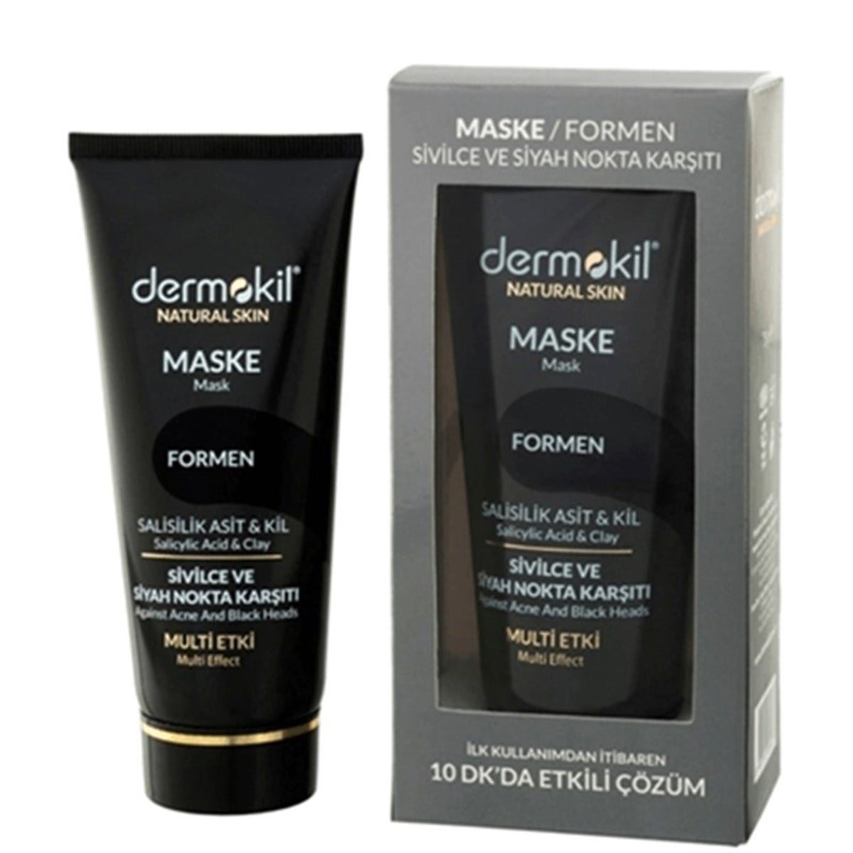 Dermokil Natural Skın Formen Sivilce ve Siyah Noktalara Karşı Maske Salisik Asit Kil 75 ml