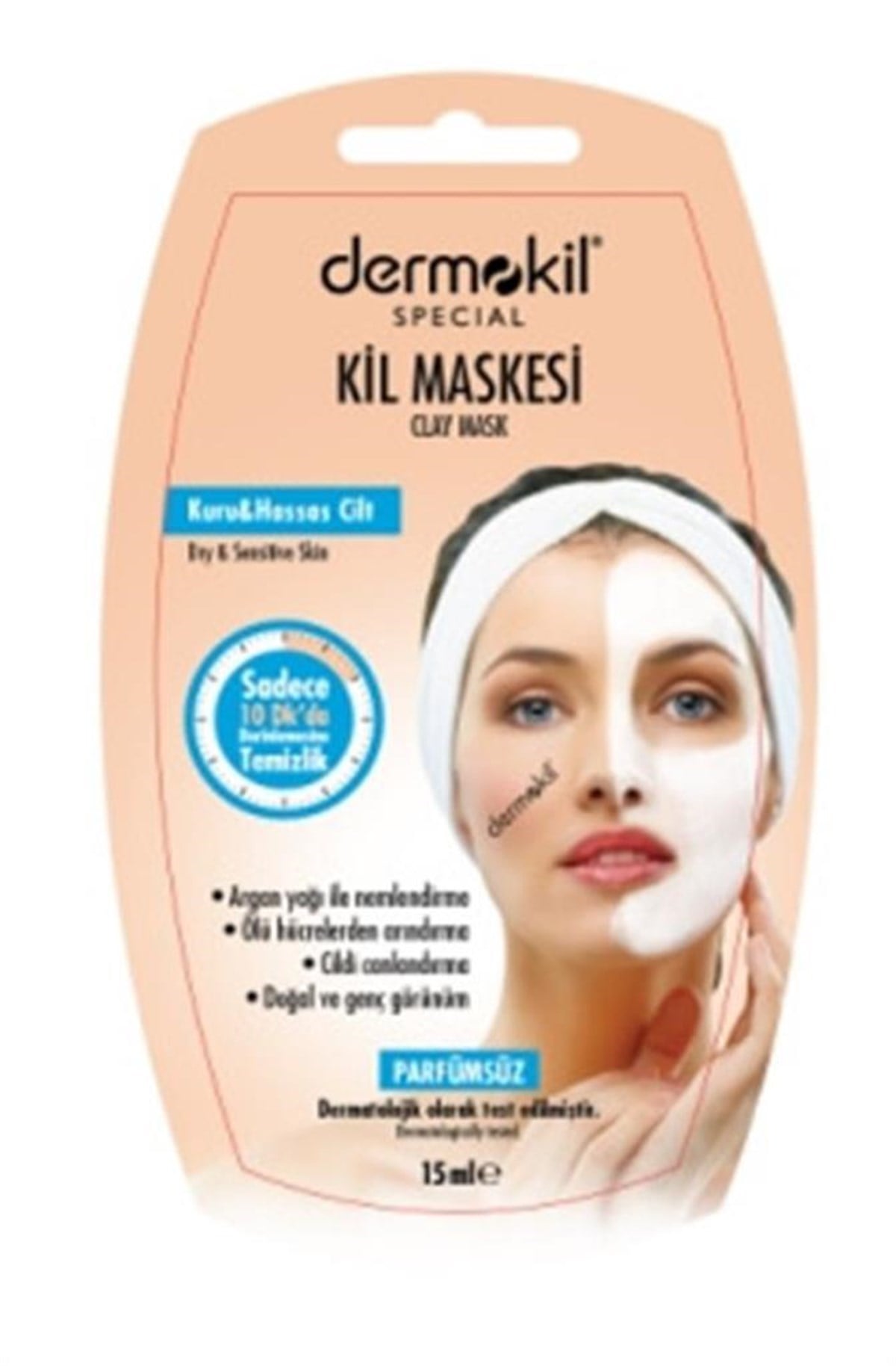 Dermokil Special Zeytinyağı ve Arganyağı ile Nemlendirme Kuru ve Hassas Ciltler Maskesi 15 ml