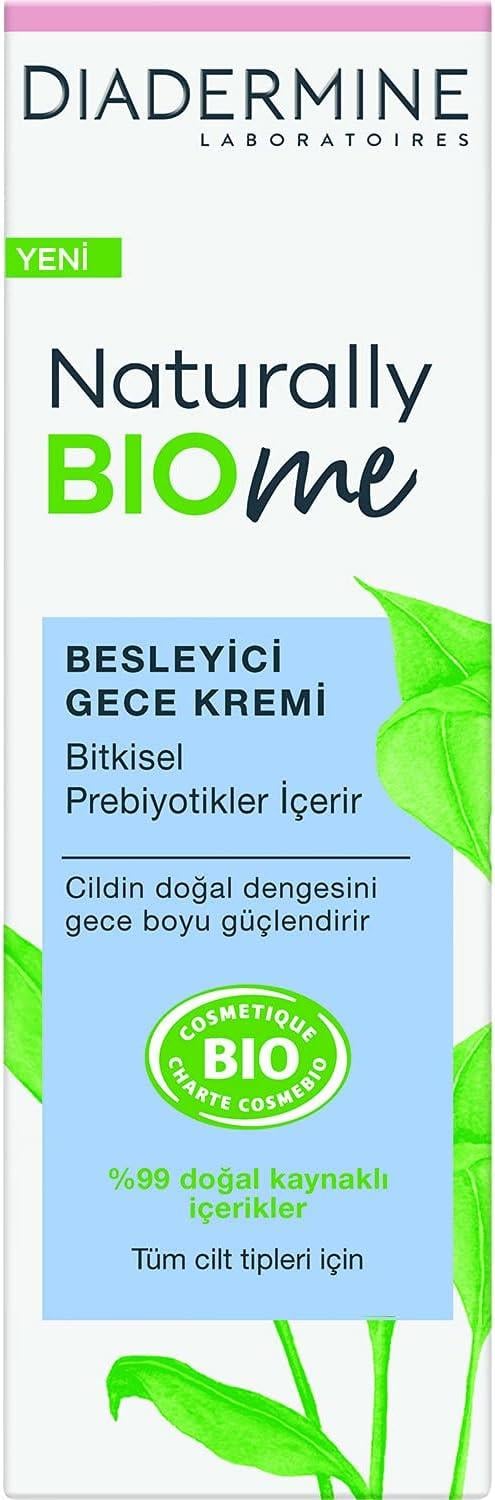 Diadermine Naturally Bio Me Besleyici Gece Kremi 50 ml-DIADERMINE