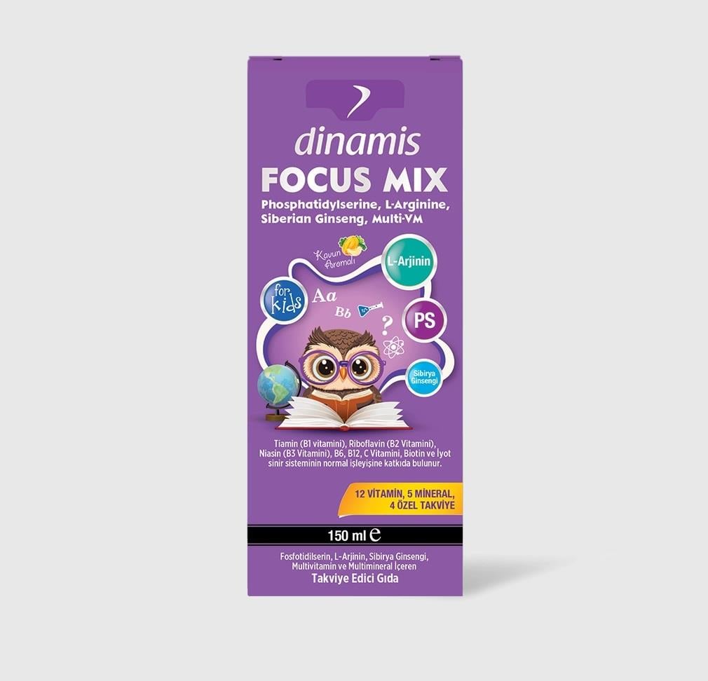 Dinamis Focus Mix Şurup 150 ml-Dinamis