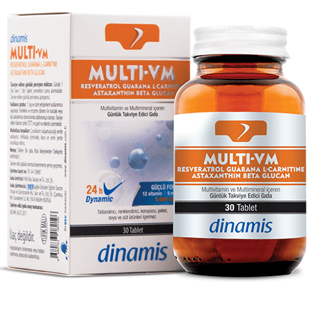 Dinamis Multi VM - Multivitamin ve Multimineral 30 Tablet-Dinamis