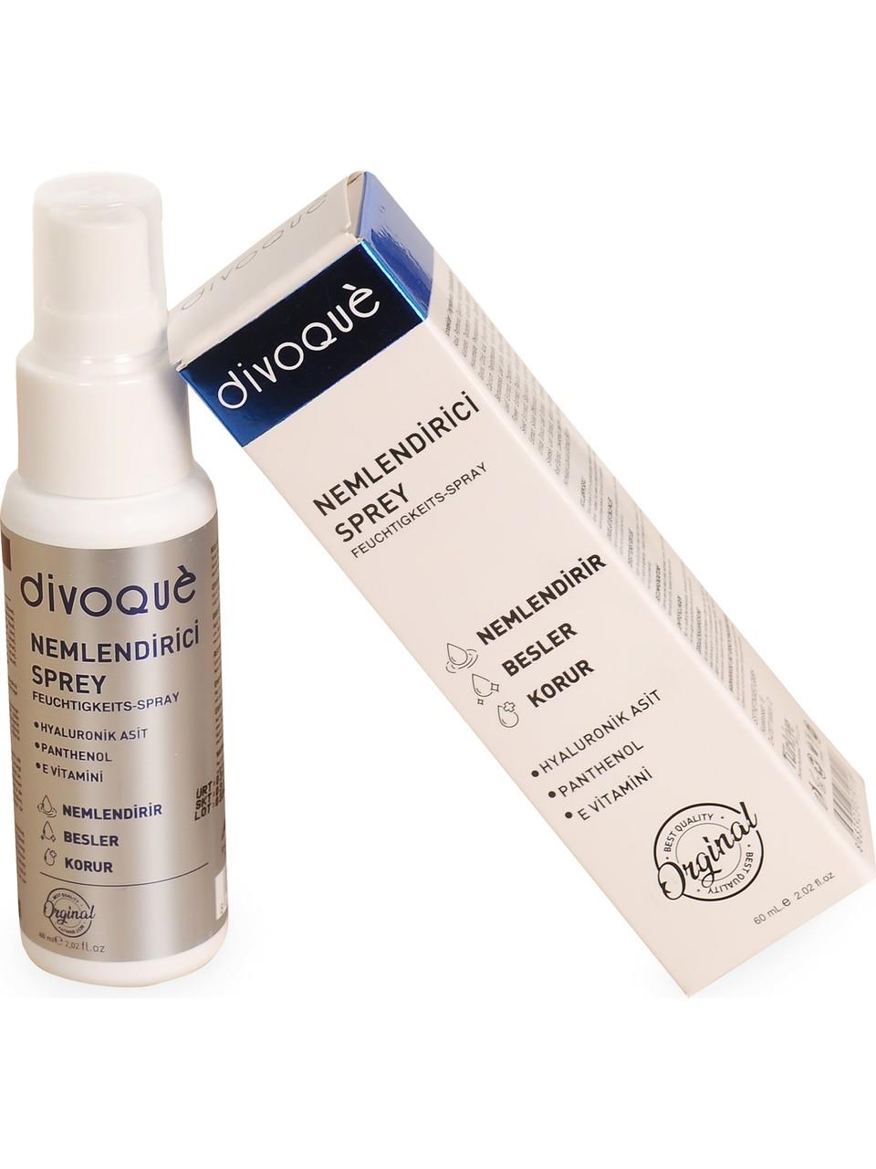 Divoque Hyalüronik Asit Panthenol E Vitamini Nemlendirici Yüz ve Vücut Spreyi 60 ml-DİVOGUE