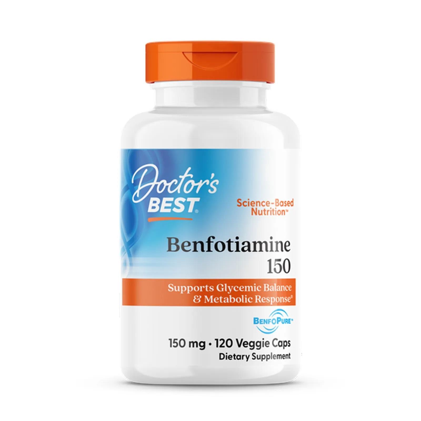 Doctor's Best Benfotiamine 150 With Benfopure 150 mg 120 Veggie Caps-Doctor's Best
