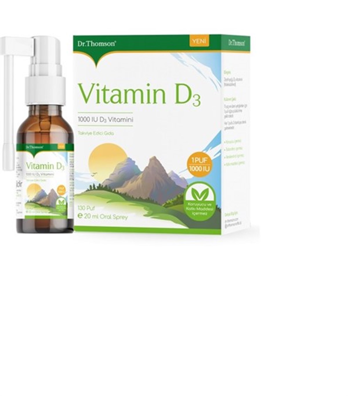 Dr. Thomson Vitamin D3 1000IU Sprey 20 ml