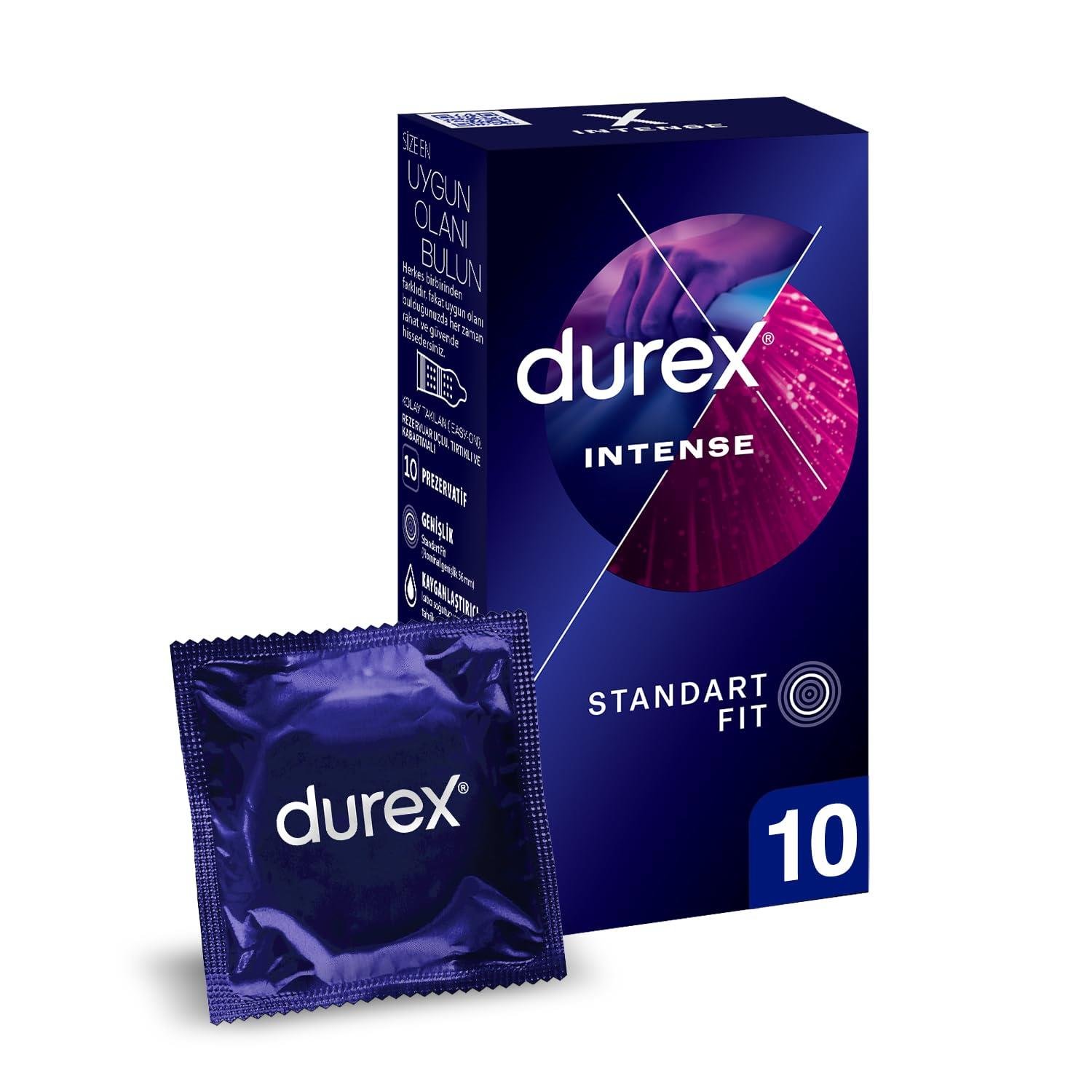 Durex Intense Prezervatif 10 Adet-Durex
