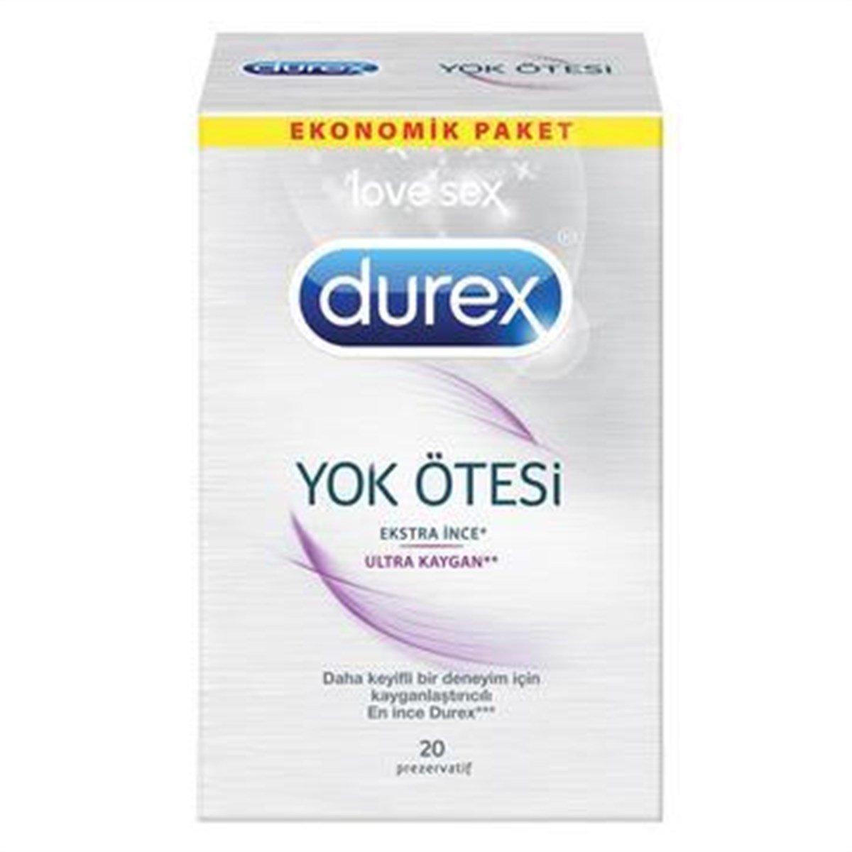 Durex Prezervatif Yok Ötesi Ekstra İnce Ultra Kaygan 10 lu Paket
