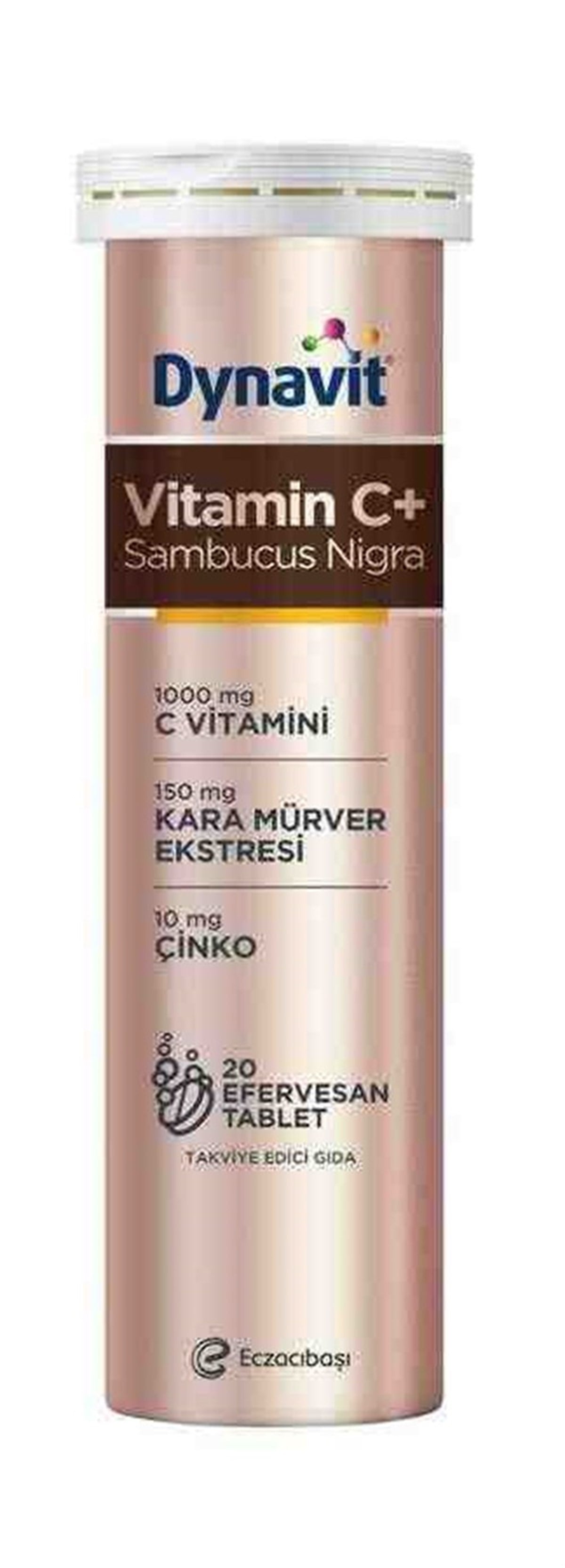 Dynavit Vitamin C & Sambucus Nigra & Çinko Efervesan Tablet 20 lik