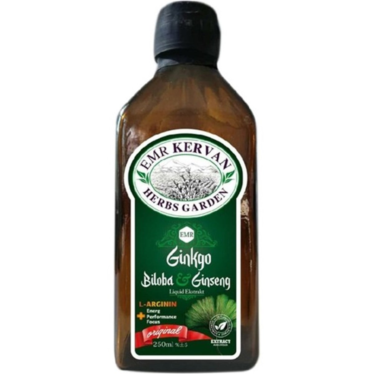 EMR Kervan Herbs Garden Ginkgo Biloba Ginseng Sıvı Ekstraktı 250 ml