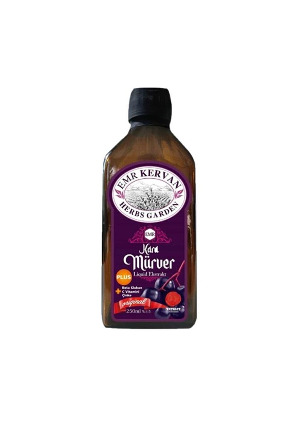 EMR Kervan Herbs Garden Kara Mürver Sıvı Ekstraktı 250 ml