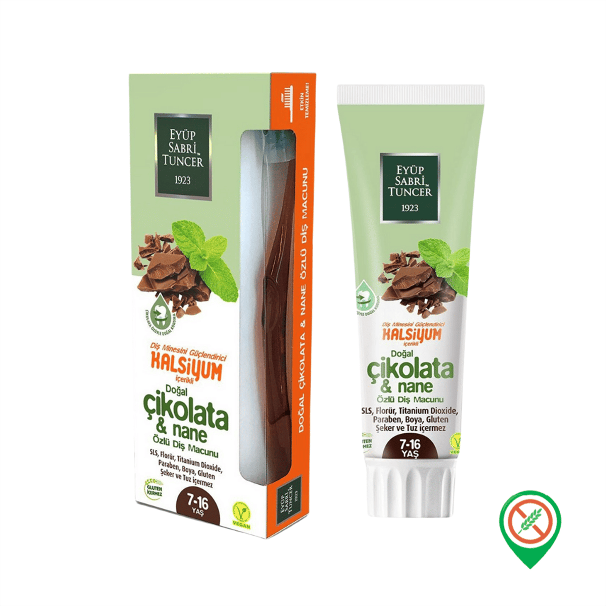 Eyüp Sabri Tuncer Diş Macunu Doğal Çikolata & Nane Özlü 7-16 Yaş 75 ml-Eyüp Sabri Tuncer 