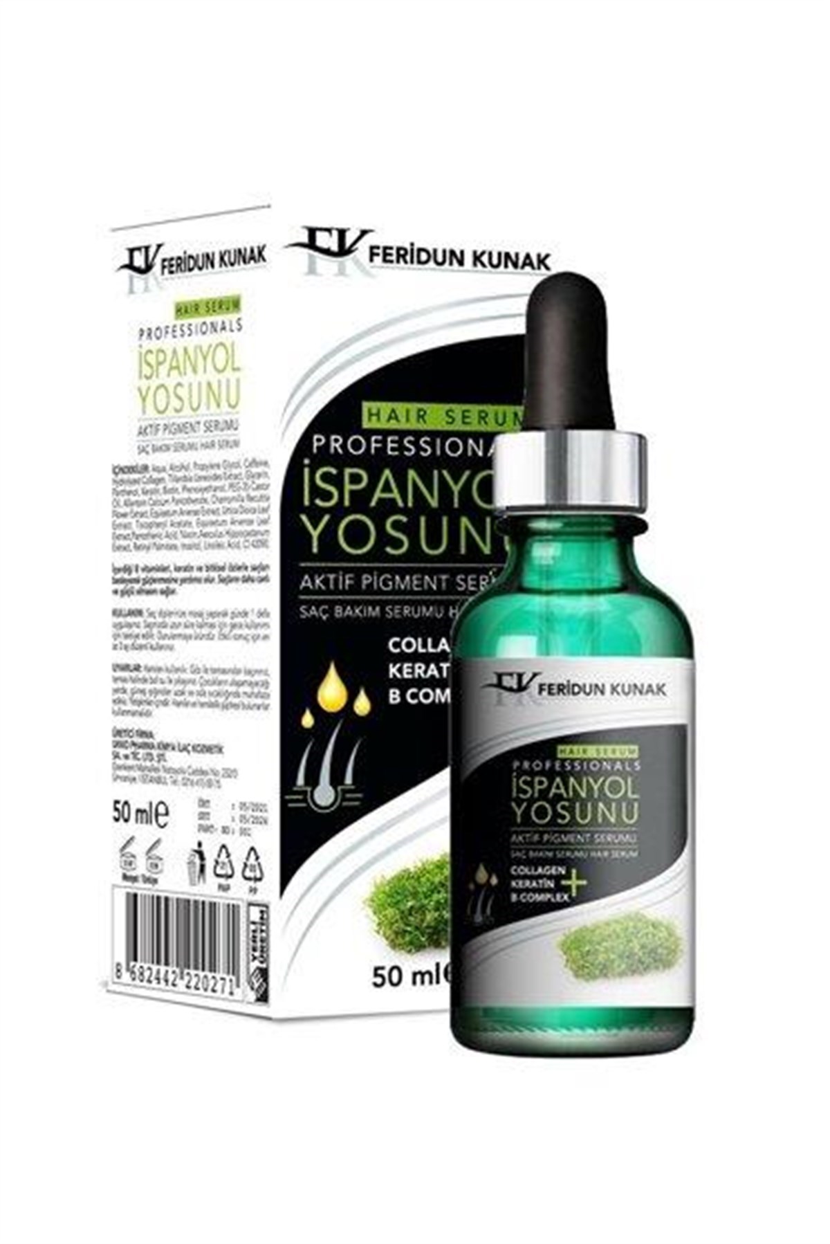 Feridun Kunak İspanyol Yosunu Saç Bakım Serumu 50 ml