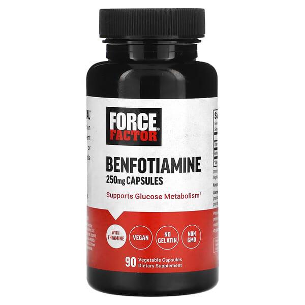 Force Factor Tiamin Vitamin B1 Benfotiamine 250 mg 90 Bitkisel Kapsül-Force Factor