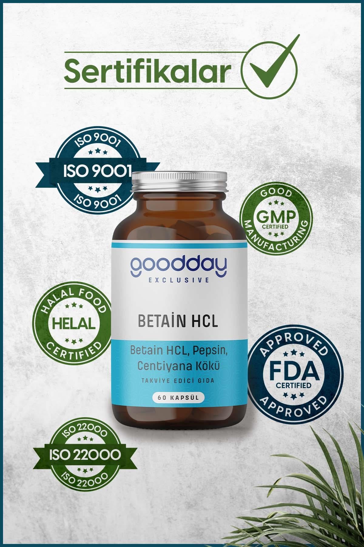 Goodday Betain HCL Pepsin 60 Kapsül-GOODDAY