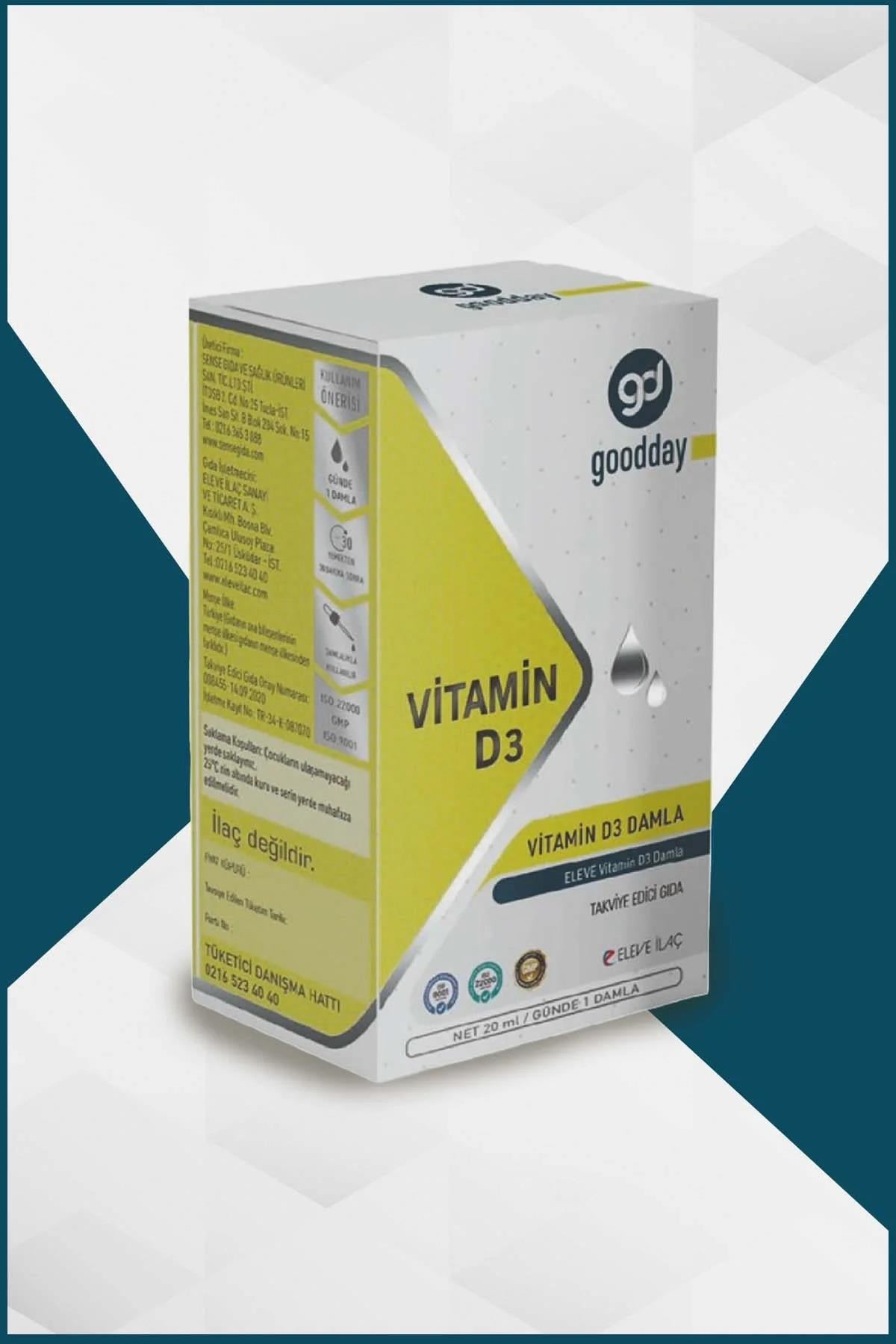 Goodday Vitamin D3 Damla 20 ml-GOODDAY