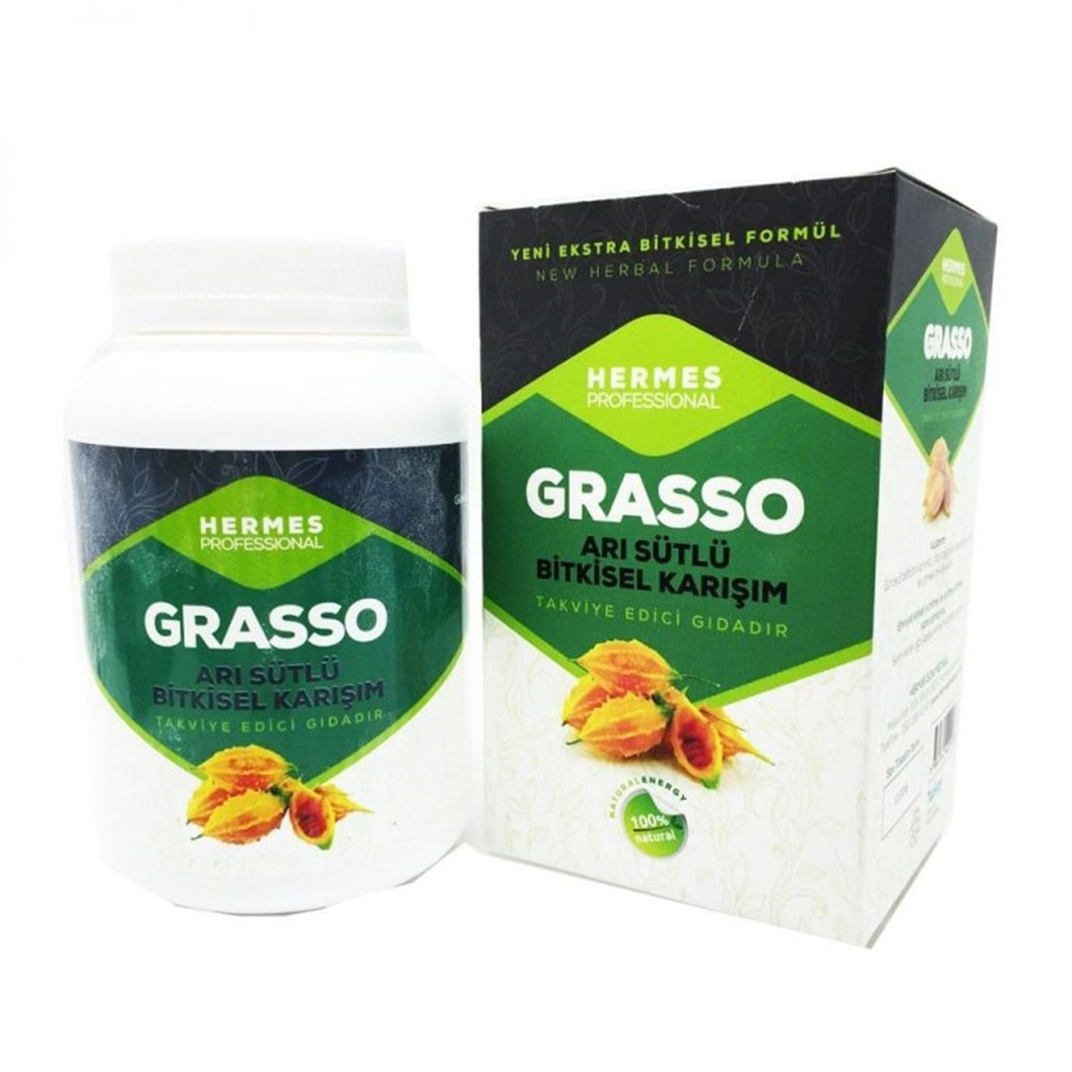 Grasso Arı Sütlü Bitkisel Karışım Kilo Aldırıcı 250 gr
