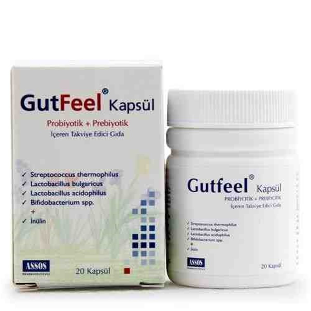 Gut Feel Probiotik + Prebiotik 20 Kapsül