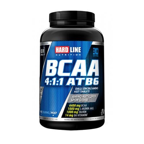 Hardline Nutrition BCAA 4:1:1 ATB6 120 Tablet-HARDLINE