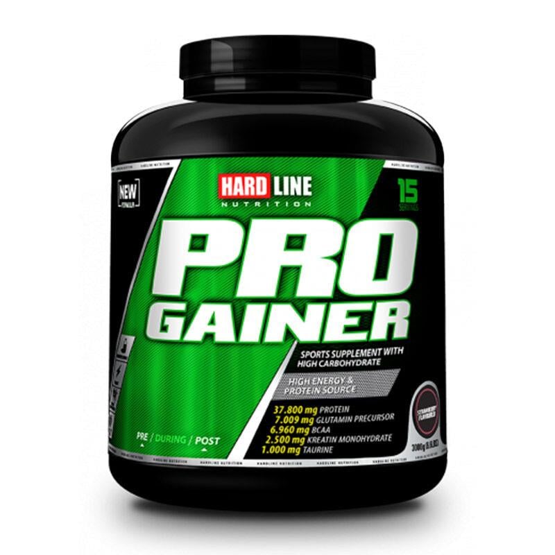 Hardline Nutrition Progainer Çilekli 3000 gr-HARDLINE