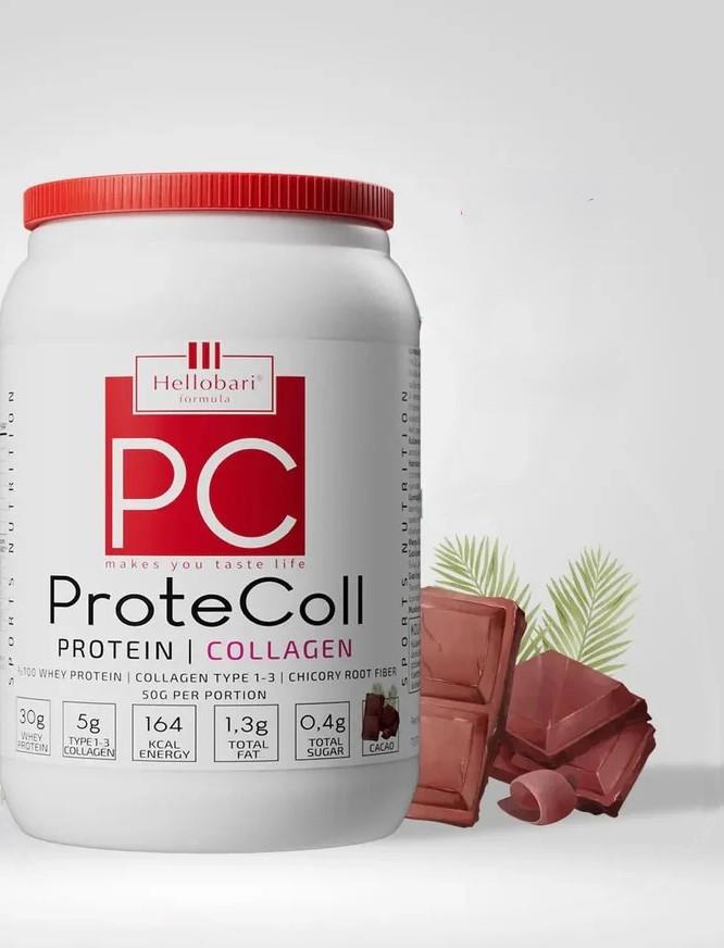 Hellobari Formula Protecoll Whey Protein & Kolajen Kakaolu 21 Porsiyon-Hellobari Formula